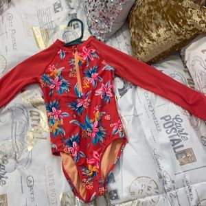 Pink Art Class Swimsuit in size 7-8